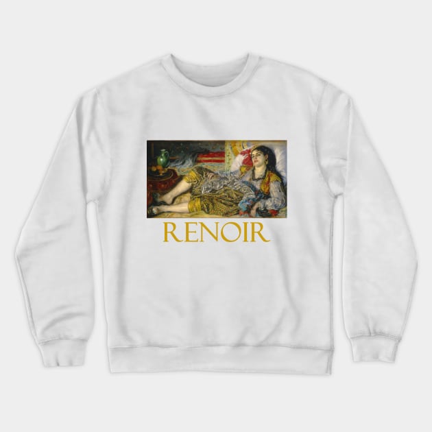 Odalisque (1870) by Pierre-Auguste Renoir Crewneck Sweatshirt by Naves